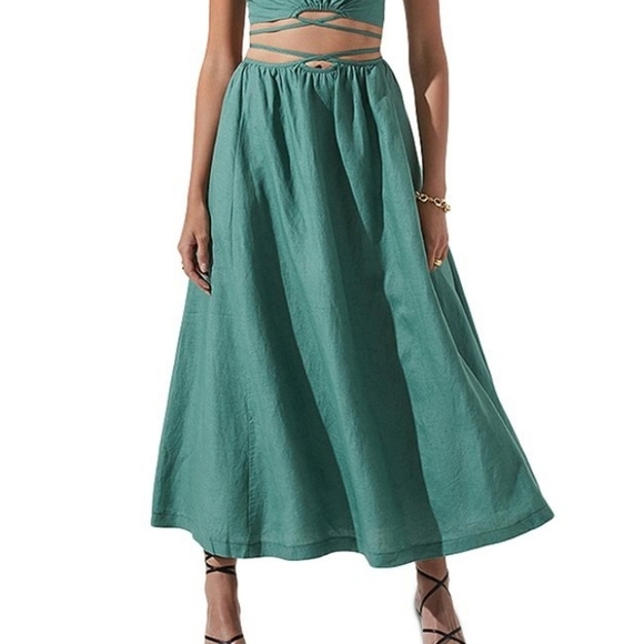 ASTR the Label Divine Waist Tie Maxi Skirt-Large - Picture 3 of 9